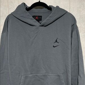 Jordan Men's Grey Hoodie size Large
